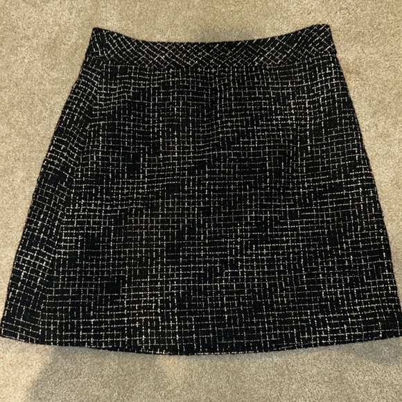 J. Crew black and white plaid skirt - Picture 1 of 3